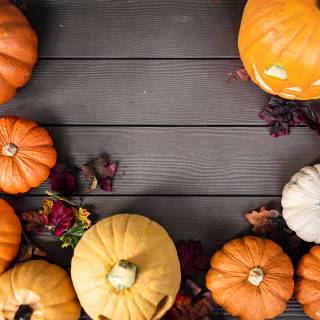 Cozy fall Halloween wallpaper