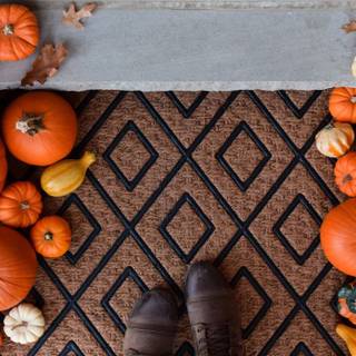 Cozy fall Halloween wallpaper