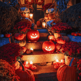 Cozy fall Halloween wallpaper