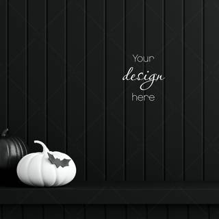 Simple black Halloween wallpaper