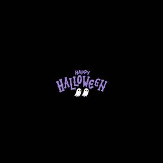 Simple black Halloween wallpaper