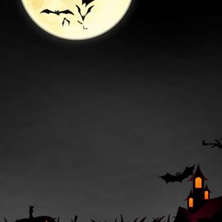 Simple black Halloween wallpaper