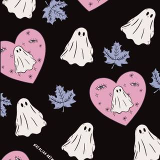 Simple black Halloween wallpaper
