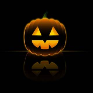 Simple black Halloween wallpaper