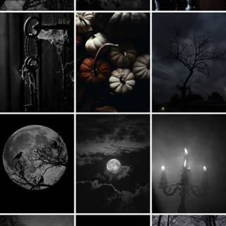 Simple black Halloween wallpaper