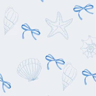Preppy summer bows wallpaper