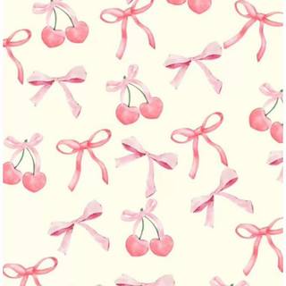 Preppy summer bows wallpaper