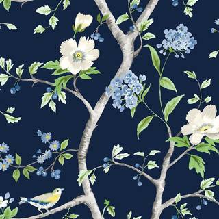 Dark blue spring wallpaper