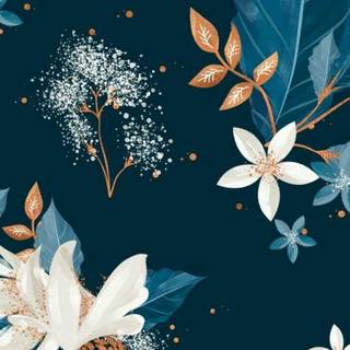 Dark blue spring wallpaper