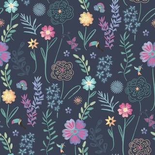 Dark blue spring wallpaper