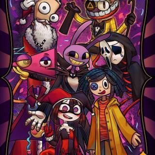 Pomni Halloween wallpaper
