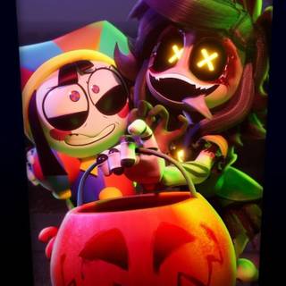 Pomni Halloween wallpaper