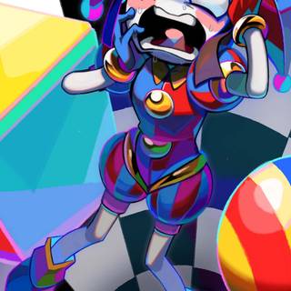Pomni Halloween wallpaper