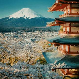 Japanese mountains wallpaper