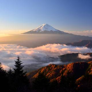 Japanese mountains wallpaper