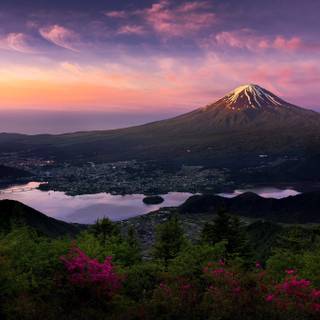 Japanese mountains wallpaper