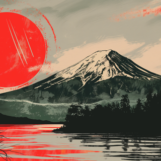 Japanese mountains wallpaper