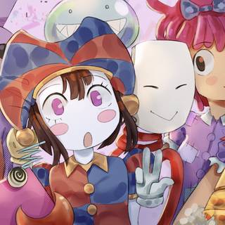 Anime Pomni wallpaper