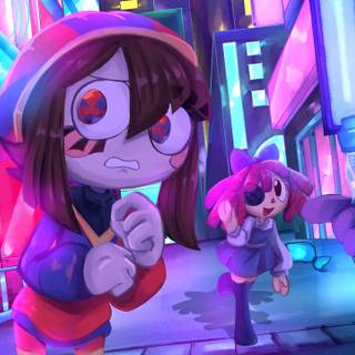 Anime Pomni wallpaper