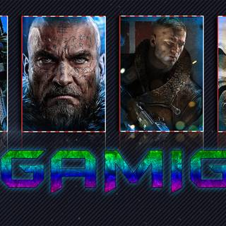 Video game collage wallpaper