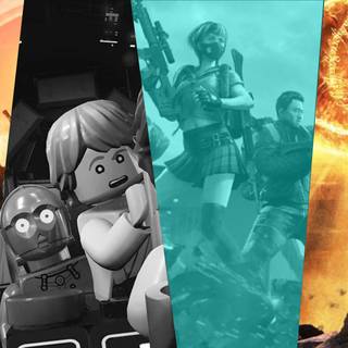 Video game collage wallpaper