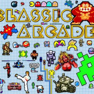 Video game collage wallpaper