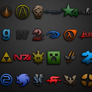 Video game collage wallpaper