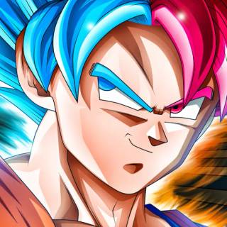 Blue hair Goku wallpaper