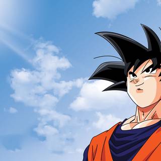 Blue hair Goku wallpaper