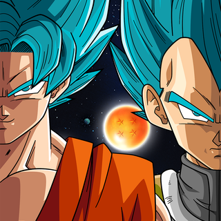 Blue hair Goku wallpaper
