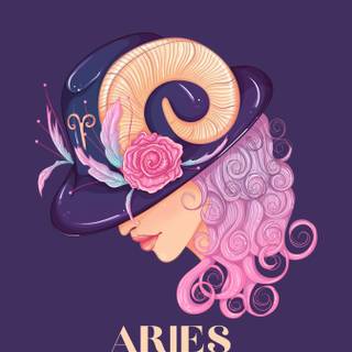 Aries Zodiac sign wallpaper