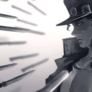 Jojo black and white wallpaper