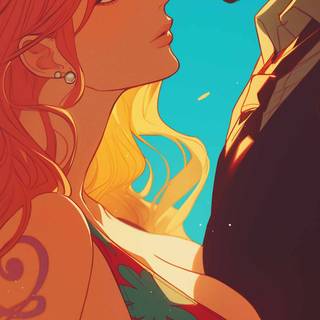 Nami and Sanji wallpaper