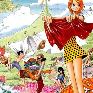 Nami and Sanji wallpaper