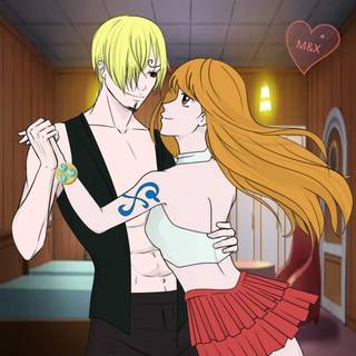 Nami and Sanji wallpaper