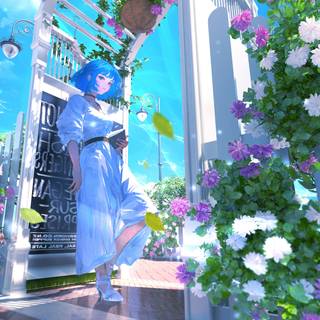 Flower girl desktop wallpaper