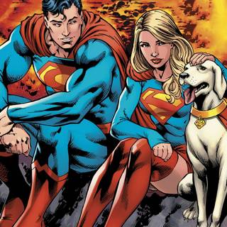 Superman and Krypto wallpaper