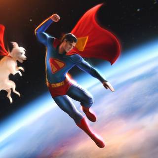 Superman and Krypto wallpaper