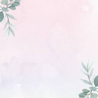 Green and pink flowers wallpaper
