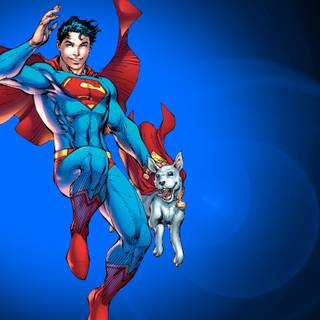 Superman and Krypto wallpaper