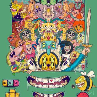 Adventure Time doodle wallpaper