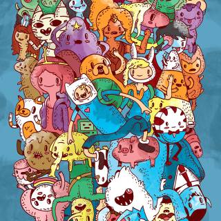Adventure Time doodle wallpaper