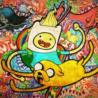 Adventure Time doodle wallpaper