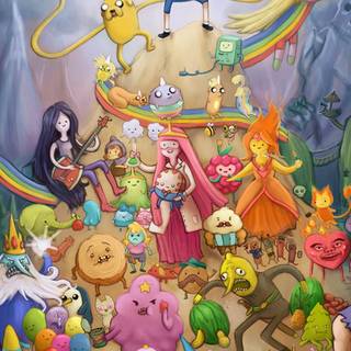 Adventure Time doodle wallpaper