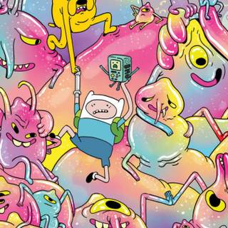 Adventure Time doodle wallpaper