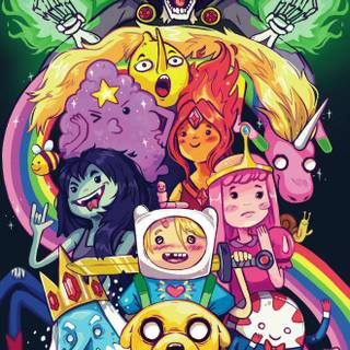 Adventure Time doodle wallpaper