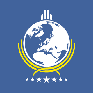 Globe with flag wallpaper