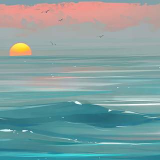 Abstract beach wallpaper