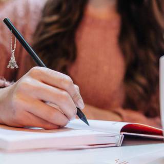 Girl working wallpaper