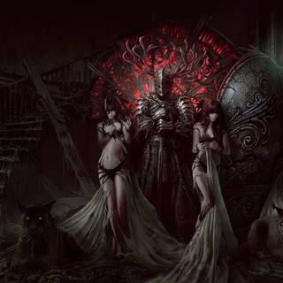 Dark fantasy PC wallpaper